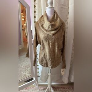 Nomad Tan Cowl Neck Sweater